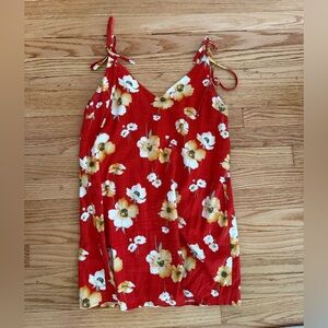 Style Rack Floral Shift Dress Red Size Small